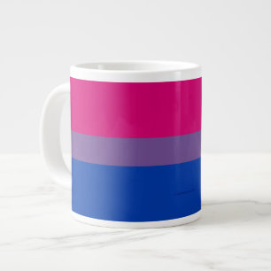 SlipperyJoe's Biseksuele Pride-vlag kleuren magent Grote Koffiekop