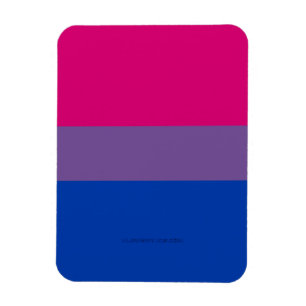 SlipperyJoe's Biseksuele Pride-vlag kleuren magent Magneet