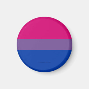 SlipperyJoe's Biseksuele Pride-vlag kleuren magent Magneet