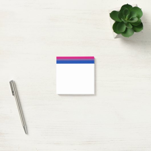 SlipperyJoe's Biseksuele Pride-vlag kleuren magent Post-it® Notes (Kantoor)