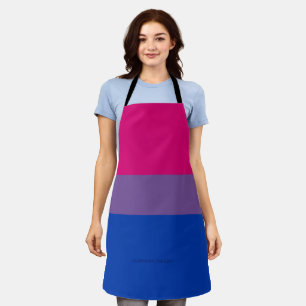 SlipperyJoe's Biseksuele Pride-vlag kleuren magent Schort