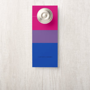 SlipperyJoe's Biseksuele Pride Vlag lavendel-roze  Deurhanger
