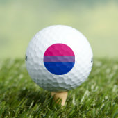 SlipperyJoe's Biseksuele Pride Vlag lavendel-roze  Golfballen (Insitu Shirt)