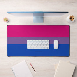 SlipperyJoe's Biseksuele Pridevlag kleuren magenta Bureaumat