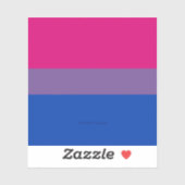SlipperyJoe's Bisexual Pride Flag lavender-pink bl Sticker (Vel)