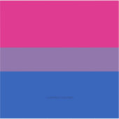SlipperyJoe's Bisexual Pride Flag lavender-pink bl Sticker (Voorkant)