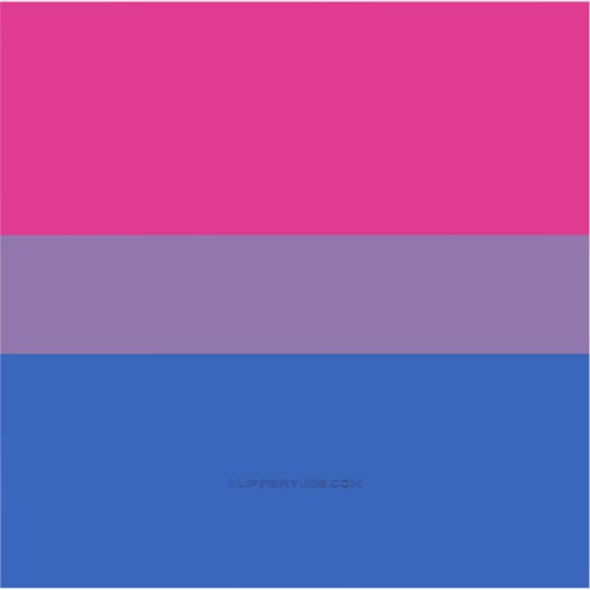 SlipperyJoe's Bisexual Pride Flag lavender-pink bl Sticker (Voorkant)