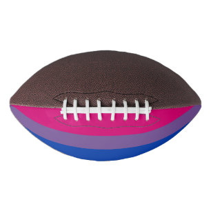 SlipperyJoe's Bisexual Pride Flag lavender-roze bl American Football