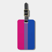 SlipperyJoe's Bisexual Pride Flag lavender-roze bl Bagagelabel (Voorkant verticaal)