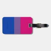 SlipperyJoe's Bisexual Pride Flag lavender-roze bl Bagagelabel (Achterkant horizontaal)