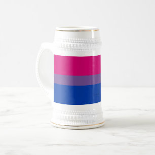 SlipperyJoe's Bisexual Pride Flag lavender-roze bl Bierpul