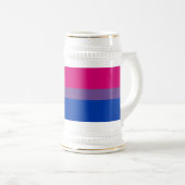 SlipperyJoe's Bisexual Pride Flag lavender-roze bl Bierpul (Voorkant rechts)