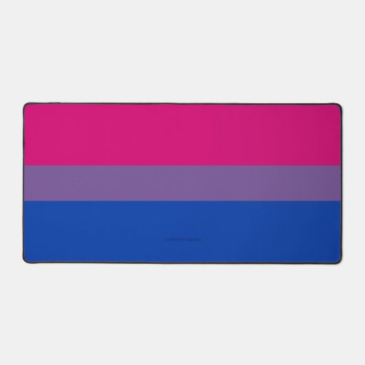 SlipperyJoe's Bisexual Pride Flag lavender-roze bl Bureaumat (Voorkant)