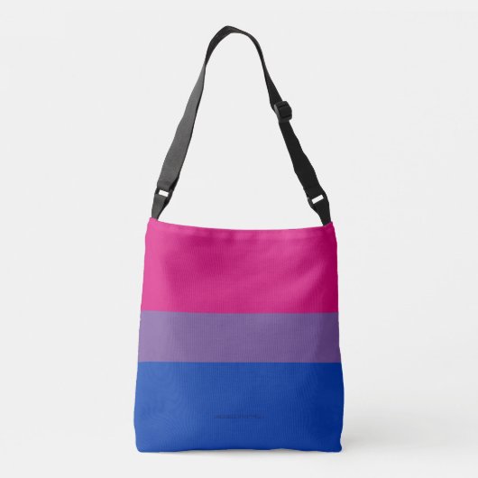 SlipperyJoe's Bisexual Pride Flag lavender-roze bl Crossbody Tas (Achterkant)