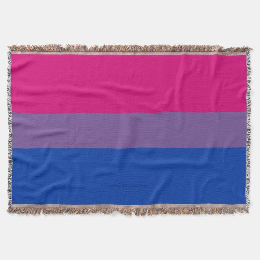 SlipperyJoe's Bisexual Pride Flag lavender-roze bl Deken (Voorkant)