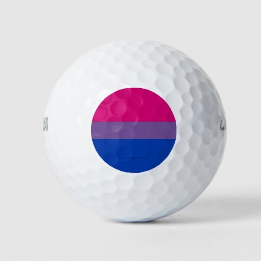 SlipperyJoe's Bisexual Pride Flag lavender-roze bl Golfballen (Voorkant)