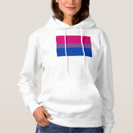 SlipperyJoe's Bisexual Pride Flag lavender-roze bl Hoodie