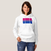 SlipperyJoe's Bisexual Pride Flag lavender-roze bl Hoodie (Voorkant volledig)