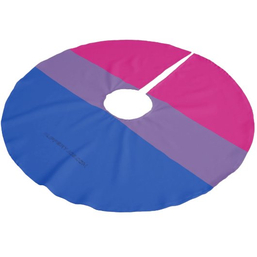 SlipperyJoe's Bisexual Pride Flag lavender-roze bl Kerstboom Rok (Gekanteld)