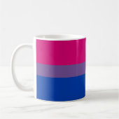 SlipperyJoe's Bisexual Pride Flag lavender-roze bl Koffiemok (Links)