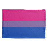 SlipperyJoe's Bisexual Pride Flag lavender-roze bl Kussensloop (Achterkant)