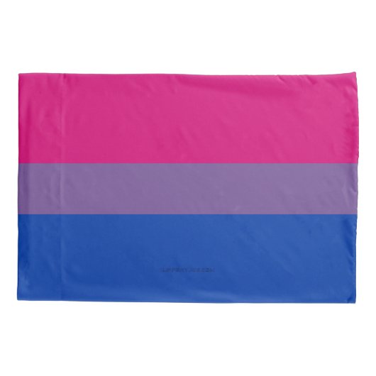 SlipperyJoe's Bisexual Pride Flag lavender-roze bl Kussensloop (Achterkant)