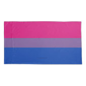 SlipperyJoe's Bisexual Pride Flag lavender-roze bl Kussensloop (Achterkant)