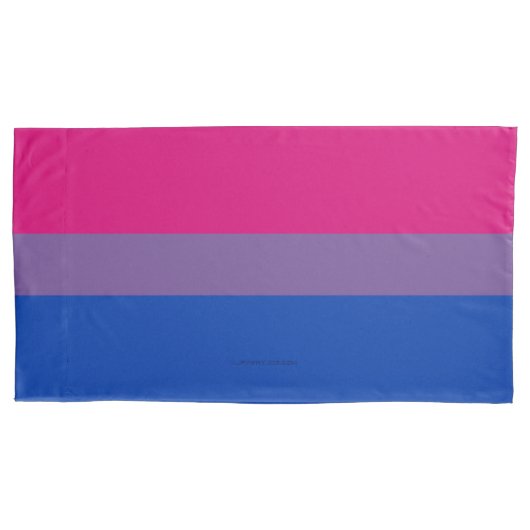SlipperyJoe's Bisexual Pride Flag lavender-roze bl Kussensloop (Voorkant)