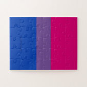 SlipperyJoe's Bisexual Pride Flag lavender-roze bl Legpuzzel (Horizontaal)