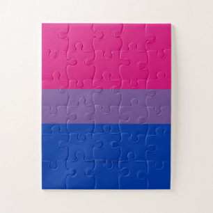 SlipperyJoe's Bisexual Pride Flag lavender-roze bl Legpuzzel