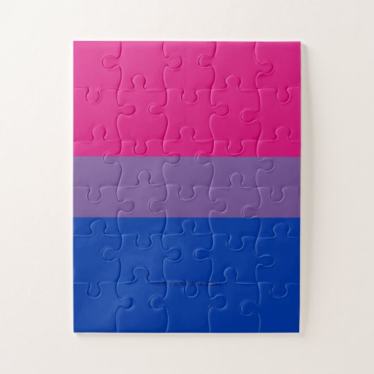 SlipperyJoe's Bisexual Pride Flag lavender-roze bl Legpuzzel (Verticaal)