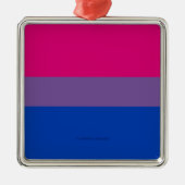 SlipperyJoe's Bisexual Pride Flag lavender-roze bl Metalen Ornament (Voorkant)