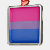 SlipperyJoe's Bisexual Pride Flag lavender-roze bl Metalen Ornament (Links)