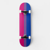 SlipperyJoe's Bisexual Pride Flag lavender-roze bl Persoonlijk Skateboard (Voorkant)