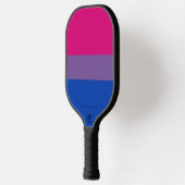SlipperyJoe's Bisexual Pride Flag lavender-roze bl Pickleball Paddle (Links)