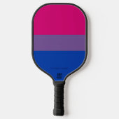 SlipperyJoe's Bisexual Pride Flag lavender-roze bl Pickleball Paddle (Achterkant)