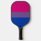 SlipperyJoe's Bisexual Pride Flag lavender-roze bl Pickleball Paddle (Voorkant)