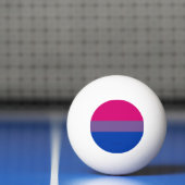 SlipperyJoe's Bisexual Pride Flag lavender-roze bl Pingpongbal (Net)