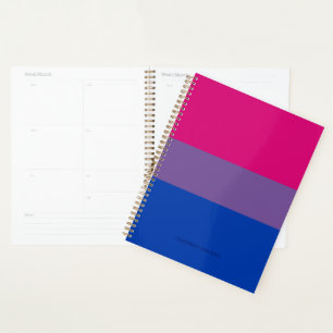 SlipperyJoe's Bisexual Pride Flag lavender-roze bl Planner