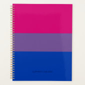 SlipperyJoe's Bisexual Pride Flag lavender-roze bl Planner (Voorkant)