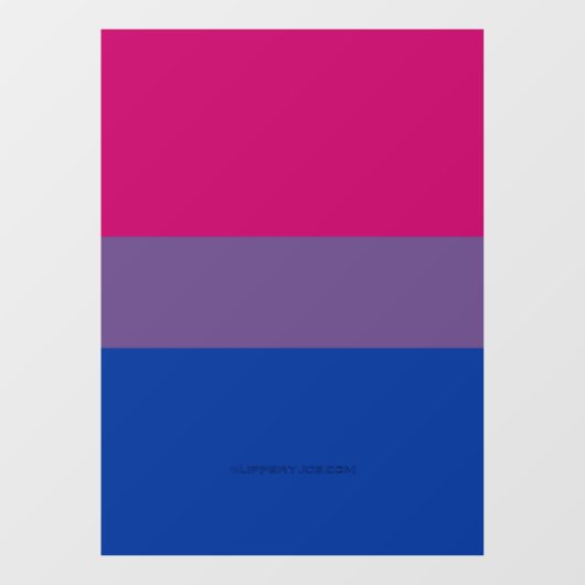 SlipperyJoe's Bisexual Pride Flag lavender-roze bl Raamsticker (Vel)