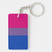 SlipperyJoe's Bisexual Pride Flag lavender-roze bl Sleutelhanger (achterkant)