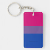 SlipperyJoe's Bisexual Pride Flag lavender-roze bl Sleutelhanger (Voorkant)