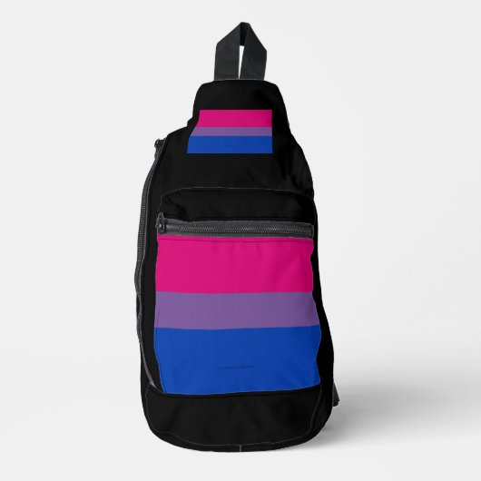SlipperyJoe's Bisexual Pride Flag lavender-roze bl Sling Bag (Voorkant)