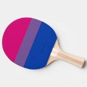 SlipperyJoe's Bisexual Pride Flag lavender-roze bl Tafeltennisbatje (Zijkant)