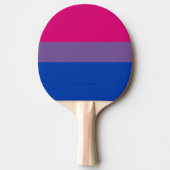 SlipperyJoe's Bisexual Pride Flag lavender-roze bl Tafeltennisbatje (Voorkant)
