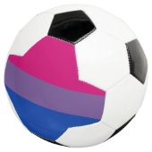 SlipperyJoe's Bisexual Pride Flag lavender-roze bl Voetbal (Drie kwart)