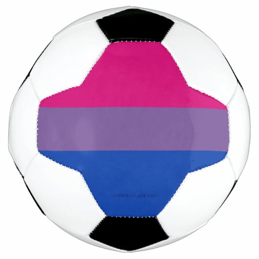 SlipperyJoe's Bisexual Pride Flag lavender-roze bl Voetbal (Voorkant)