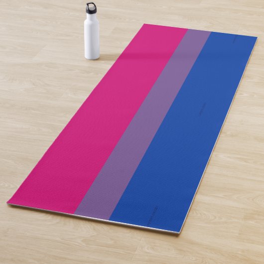 SlipperyJoe's Bisexual Pride Flag lavender-roze bl Yogamat (In situ)