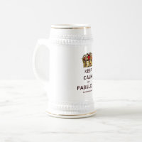 SlipperyJoe's blijf kalm fabulous gouden kroon roo